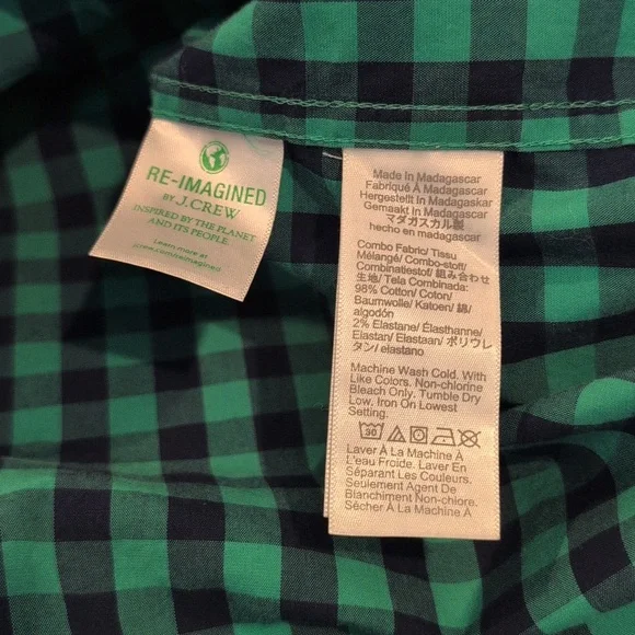 J. Crew Men's Medium Slim Fit Flex Washed Long Sleeve Button Down Style #BE208 - Picture 8 of 15